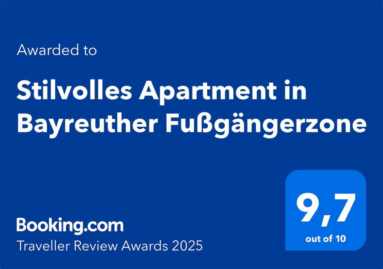 Stilvolles Apartment In Bayreuther Fussgaengerzone Eksteriør billede